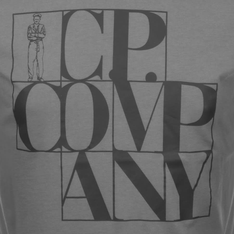 Alternative Image for ProductCP Company Logo T Shirt Grey3